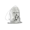 Custodia bianca in tessuto con logo Habys per coppette in silicone.