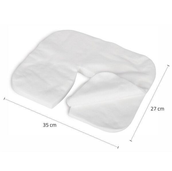 Copri poggiatesta monouso HABYS con indicazione delle misure 35 cm x 27 cm