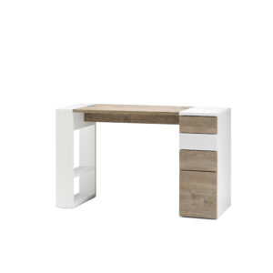 Tavolo Victory con cassettiera modulabile LEGNO/BIANCO 3